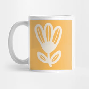 Buttery yellow large scale tulip Mug